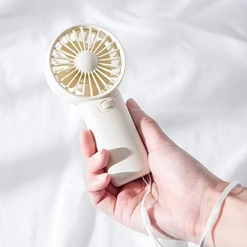 Portable Mini Handheld Fan – Lightweight, Adjustable & Cute Pocket Air Cooler