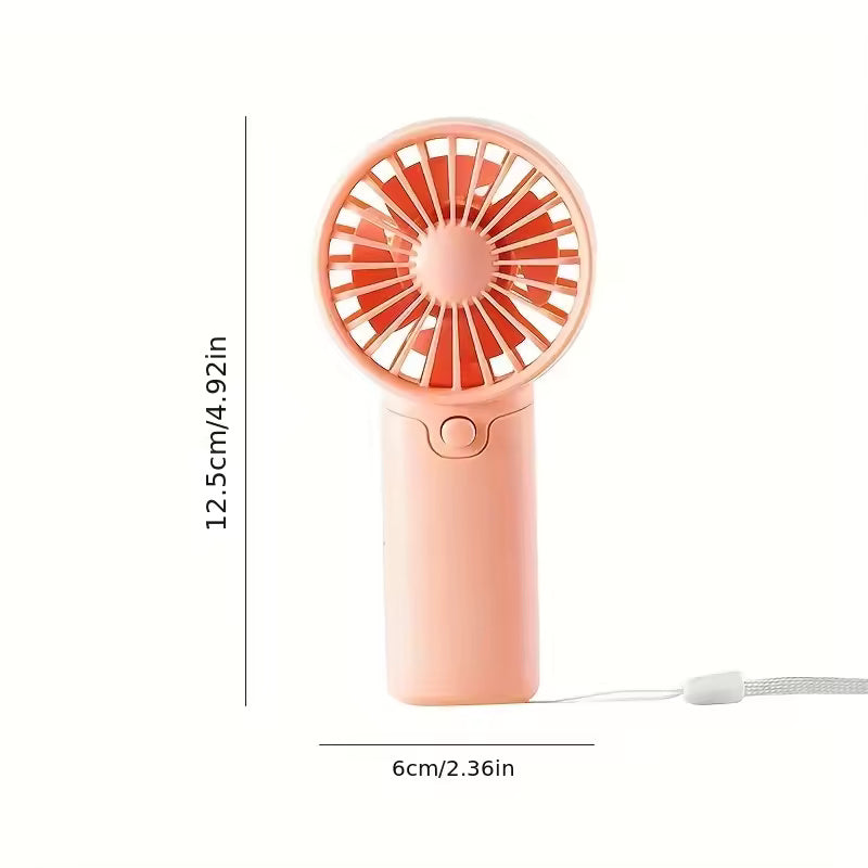 Portable Mini Handheld Fan – Lightweight, Adjustable & Cute Pocket Air Cooler