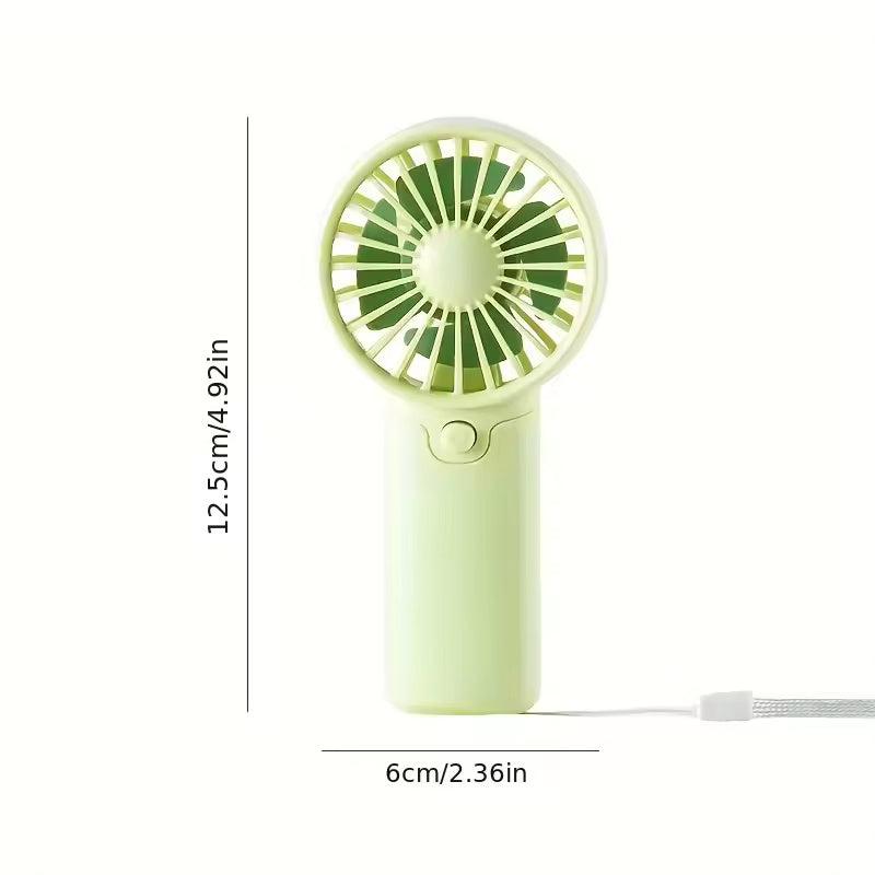 Portable Mini Handheld Fan – Lightweight, Adjustable & Cute Pocket Air Cooler