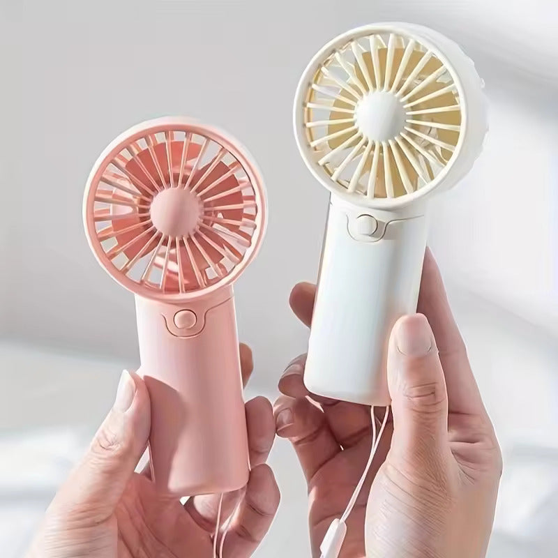 Portable Mini Handheld Fan – Lightweight, Adjustable & Cute Pocket Air Cooler