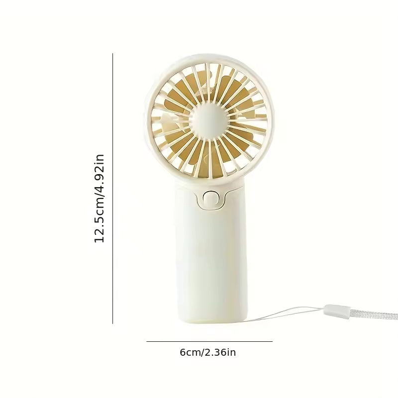Portable Mini Handheld Fan – Lightweight, Adjustable & Cute Pocket Air Cooler